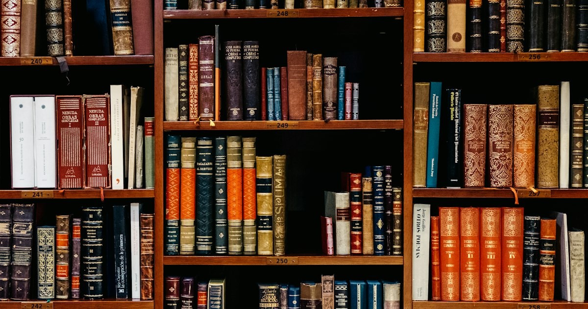 University library shelves representing academic research techniques